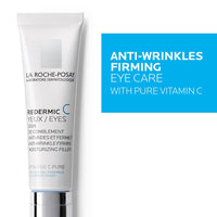 La Roche - Posay Redermic C Pure Vitamin C Eye Cream with Hyaluronic Acid to Reduce Wrinkles for Anti - Aging Effect, 0.5 Fl Oz (Pack of 1) - 7DAY'S