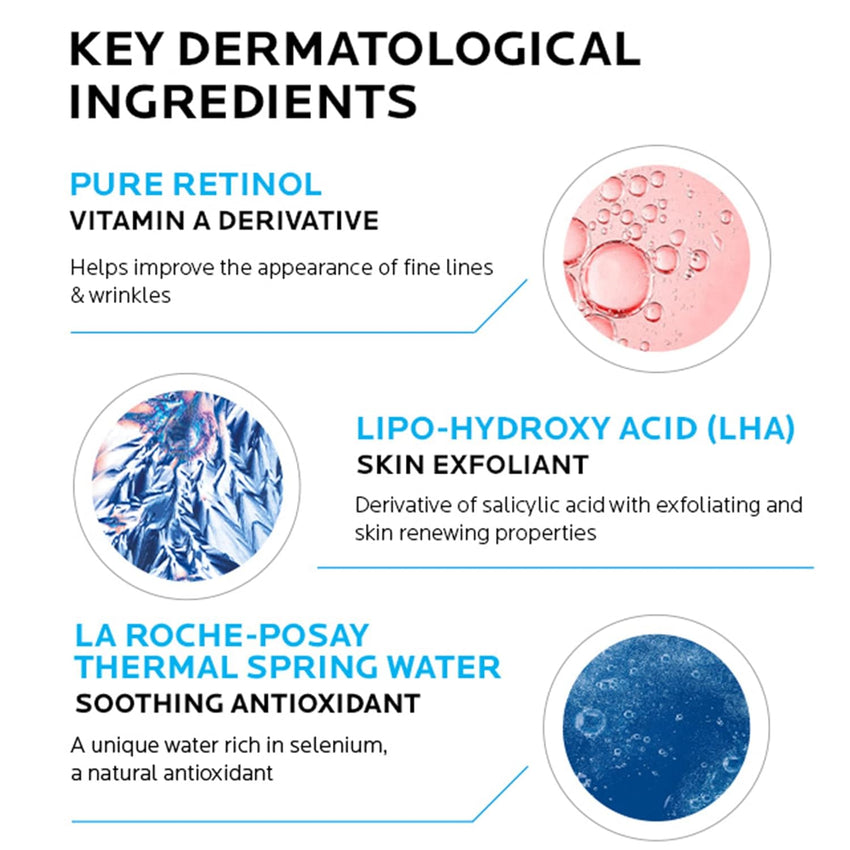 La Roche - Posay Redermic R Anti Aging Retinol Cream, Reduces Wrinkles, Fine Lines, and Age Spots with Pure Retinol Face Cream, 1 Fl Oz - 7DAY'S