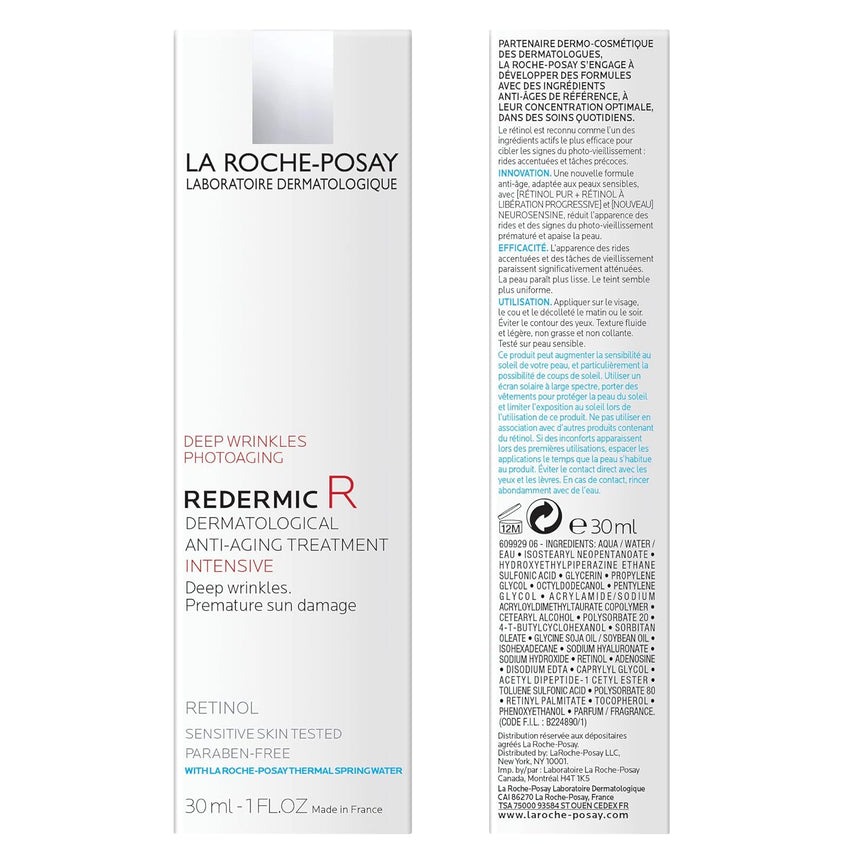 La Roche - Posay Redermic R Anti Aging Retinol Cream, Reduces Wrinkles, Fine Lines, and Age Spots with Pure Retinol Face Cream, 1 Fl Oz - 7DAY'S