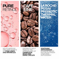 La Roche - Posay Redermic R Eyes Retinol Eye Cream, Anti - Aging Eye Cream to Reduce Wrinkles and Dark Circles With Pure Retinol and Caffeine, 0.5 Fl Oz (Pack of 1) - 7DAY'S