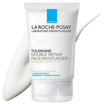 La Roche - Posay Toleriane Double Repair UV SPF Moisturizer for Face, Daily Facial Moisturizer with Sunscreen SPF 30, Niacinamide and Glycerin, Oil Free, Moisturizing Sun Protection - 7DAY'S
