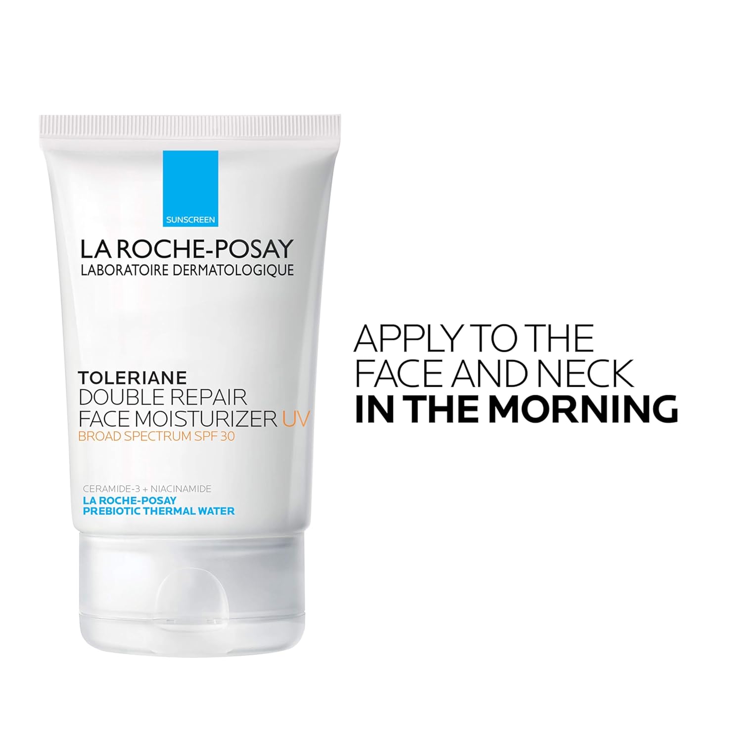 La Roche - Posay Toleriane Double Repair UV SPF Moisturizer for Face, Daily Facial Moisturizer with Sunscreen SPF 30, Niacinamide and Glycerin, Oil Free, Moisturizing Sun Protection - 7DAY'S