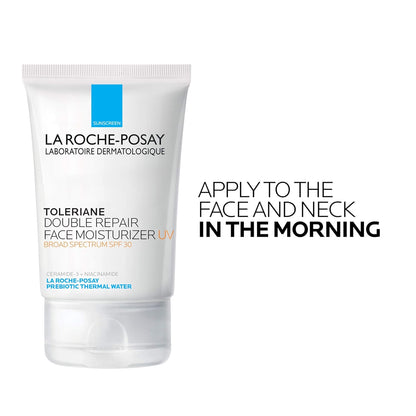 La Roche - Posay Toleriane Double Repair UV SPF Moisturizer for Face, Daily Facial Moisturizer with Sunscreen SPF 30, Niacinamide and Glycerin, Oil Free, Moisturizing Sun Protection - 7DAY'S