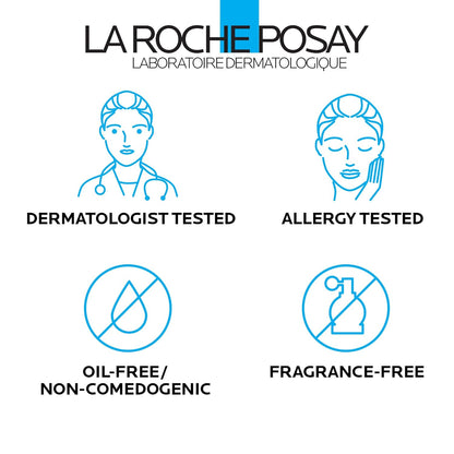 La Roche - Posay Toleriane Hydrating Gentle Face Cleanser, Hydrating Facial Cleanser With Niacinamide + Ceramides, Daily Face Wash For Dry Skin To Normal Skin, Sensitive Skin Tested, Fragrance Free - 7DAY'S