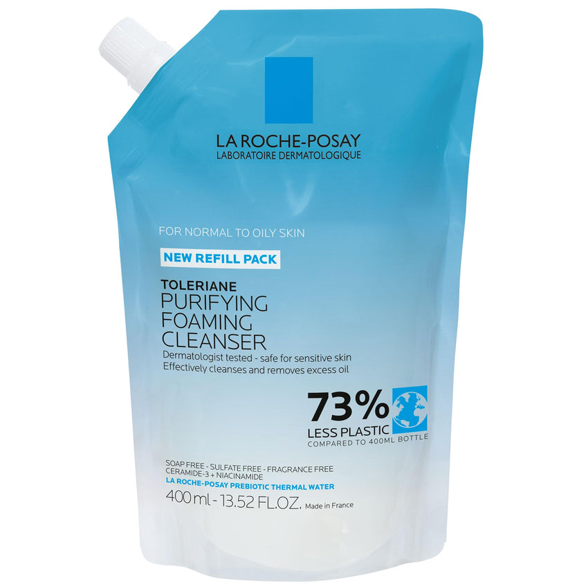 La Roche - Posay Toleriane Purifying Foaming Facial Cleanser, Oil Free Face Wash for Women & Men with Niacinamide + Ceramides, Pore Cleanser Safe For Sensitive Skin, Won’t Dry Out Skin, Soap Free - 7DAY'S