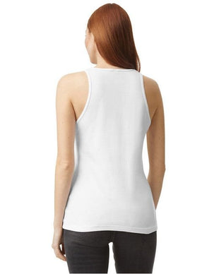 Ladies' CVC Racerback Tank - BLACK - S - 7DAY'S