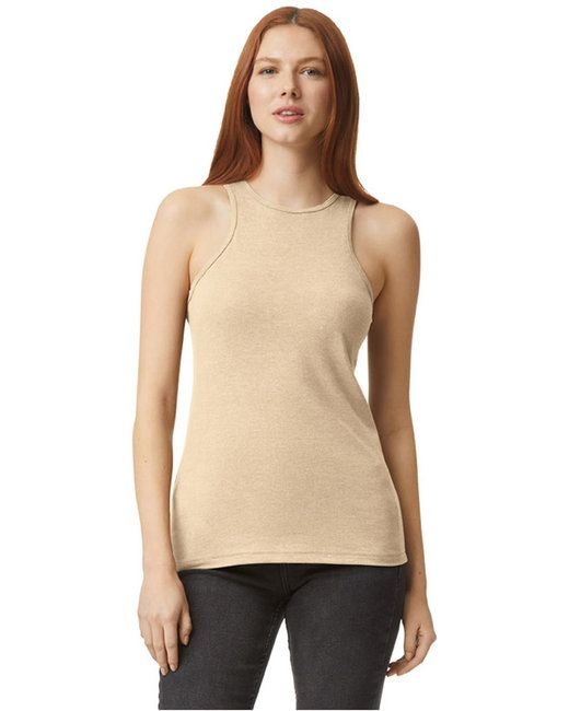 Ladies' CVC Racerback Tank - BLACK - S - 7DAY'S