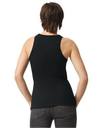 Ladies' CVC Racerback Tank - BLACK - S - 7DAY'S