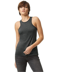 Ladies' CVC Racerback Tank - BLACK - S - 7DAY'S