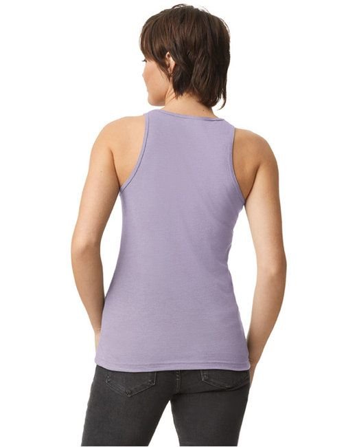Ladies' CVC Racerback Tank - BLACK - S - 7DAY'S