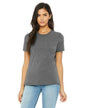 Ladies' Relaxed Heather CVC Short - Sleeve T-Shirt - ATHLETIC HEATHER - S - 7DAY'S