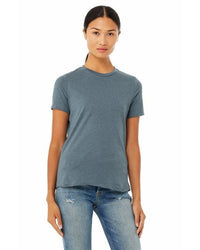 Ladies' Relaxed Heather CVC Short - Sleeve T-Shirt - ATHLETIC HEATHER - S - 7DAY'S