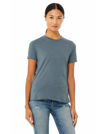 Ladies' Relaxed Heather CVC Short - Sleeve T-Shirt - ATHLETIC HEATHER - S - 7DAY'S