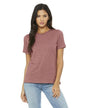 Ladies' Relaxed Heather CVC Short - Sleeve T-Shirt - ATHLETIC HEATHER - S - 7DAY'S