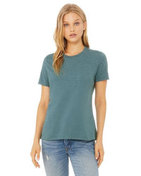 Ladies' Relaxed Heather CVC Short - Sleeve T-Shirt - ATHLETIC HEATHER - S - 7DAY'S