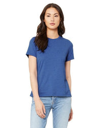 Ladies' Relaxed Heather CVC Short - Sleeve T-Shirt - ATHLETIC HEATHER - S - 7DAY'S