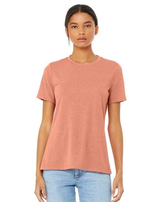Ladies' Relaxed Heather CVC Short - Sleeve T-Shirt - ATHLETIC HEATHER - S - 7DAY'S
