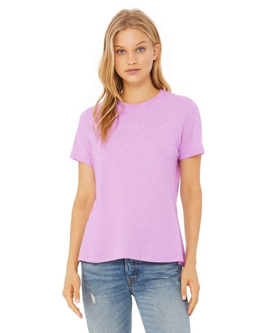 Ladies' Relaxed Heather CVC Short - Sleeve T-Shirt - ATHLETIC HEATHER - S - 7DAY'S