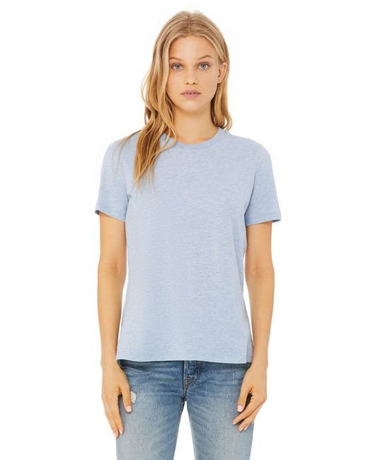 Ladies' Relaxed Heather CVC Short - Sleeve T-Shirt - ATHLETIC HEATHER - S - 7DAY'S