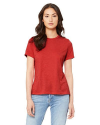 Ladies' Relaxed Heather CVC Short - Sleeve T-Shirt - ATHLETIC HEATHER - S - 7DAY'S
