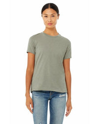 Ladies' Relaxed Heather CVC Short - Sleeve T-Shirt - ATHLETIC HEATHER - S - 7DAY'S
