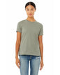 Ladies' Relaxed Heather CVC Short - Sleeve T-Shirt - ATHLETIC HEATHER - S - 7DAY'S