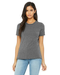 Ladies' Relaxed Heather CVC Short - Sleeve T-Shirt - ATHLETIC HEATHER - S - 7DAY'S