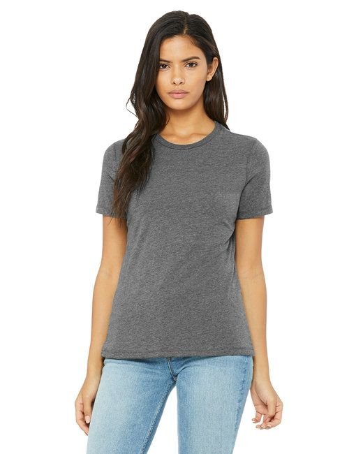 Ladies' Relaxed Heather CVC Short - Sleeve T-Shirt - ATHLETIC HEATHER - S - 7DAY'S
