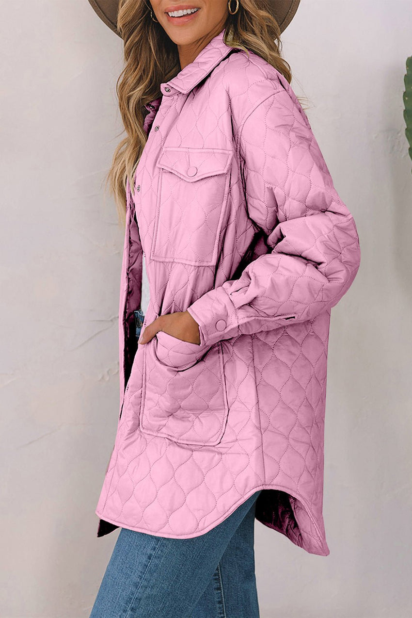 ladies Snap Down Collared Winter Coat Material composition: 100% nylon - 7DAY'S