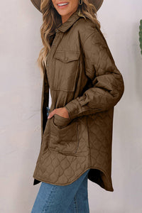 ladies Snap Down Collared Winter Coat Material composition: 100% nylon - 7DAY'S