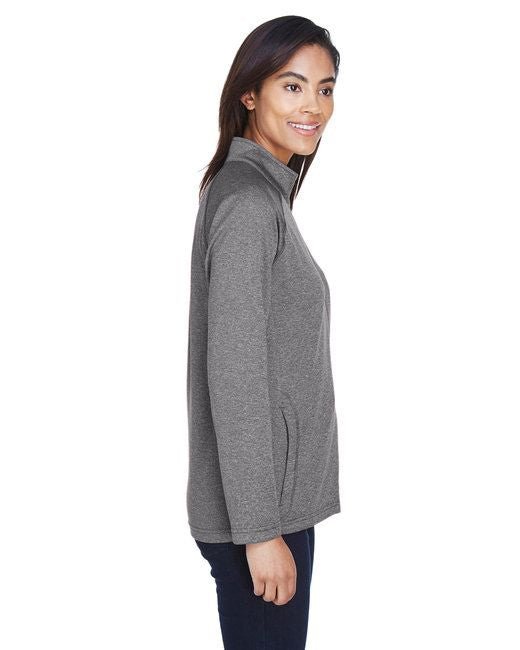 Ladies' Stretch Tech - Shell® Compass Full - Zip - DK GREY HEATHER - S - 7DAY'S