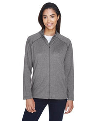 Ladies' Stretch Tech - Shell® Compass Full - Zip - DK GREY HEATHER - S - 7DAY'S