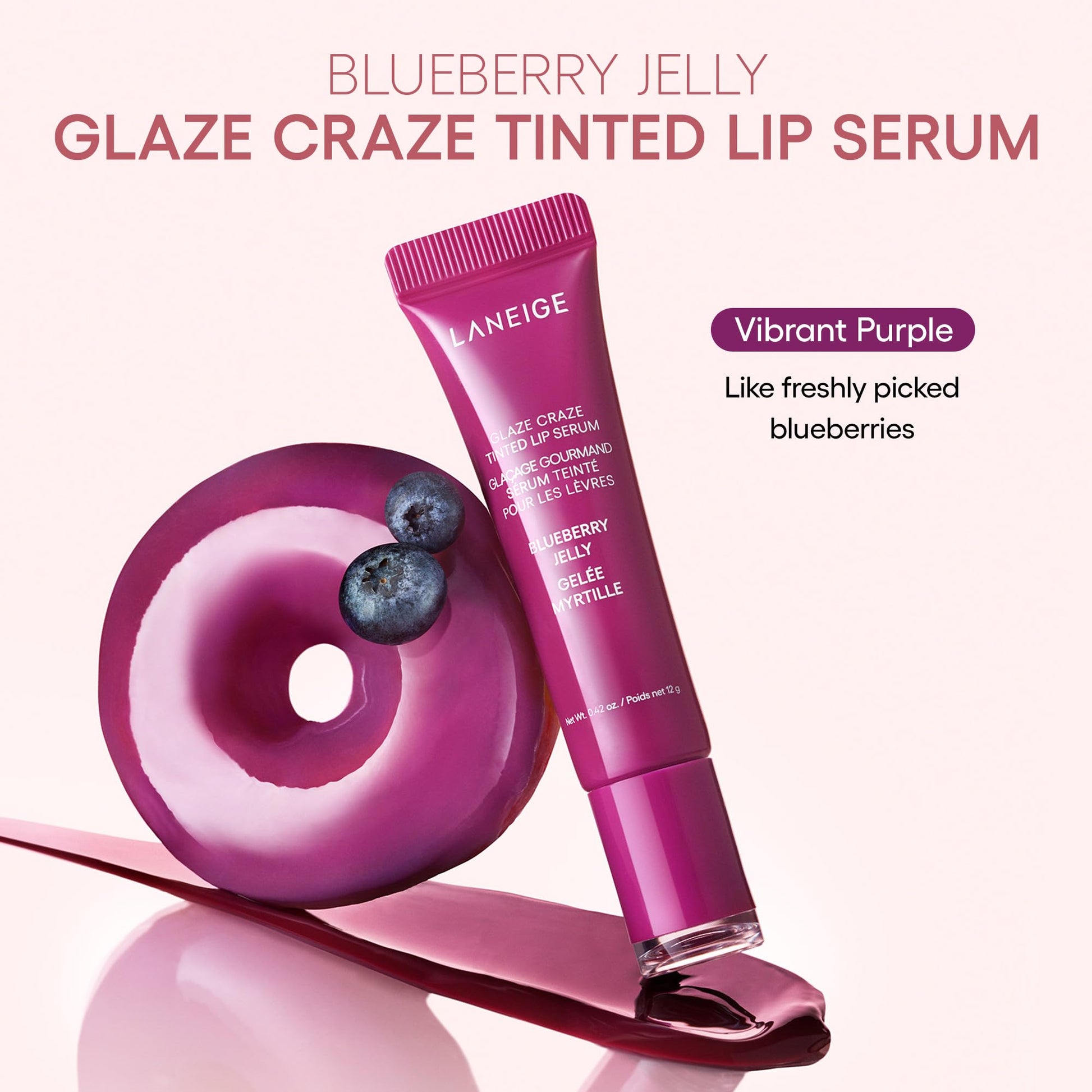 LANEIGE Glaze Craze Tinted Lip Serum: Hydrating Lip Serum for Glossy, Nourished Lips with Plumping Polypeptides - 7DAY'S