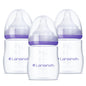 Lansinoh Anti - Colic Baby Bottles for Breastfeeding Babies, 8 Ounces, 3 Count, Includes 3 Medium Flow Nipples, Size M - 7DAY'S