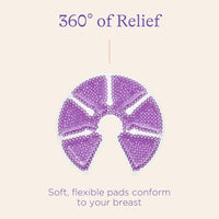 Lansinoh Breast Therapy Packs, Hot and Cold Breast - Pads with 2 Soft Covers, Postpartum Essentials for Nipple Pain Relief, Mastitis, Engorgement, Support for Breastfeeding and Pump Aid, 2 Pack - 7DAY'S