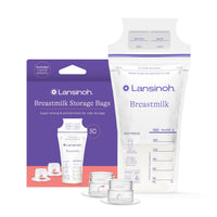 Lansinoh Breastmilk Storage Bags, 100 Count, Baby Essentials, Fast Freeze & Thaw Breast Milk Bags for Baby Bottle Feeding, Superior Strength & Stretch, 6 Ounce - 7DAY'S