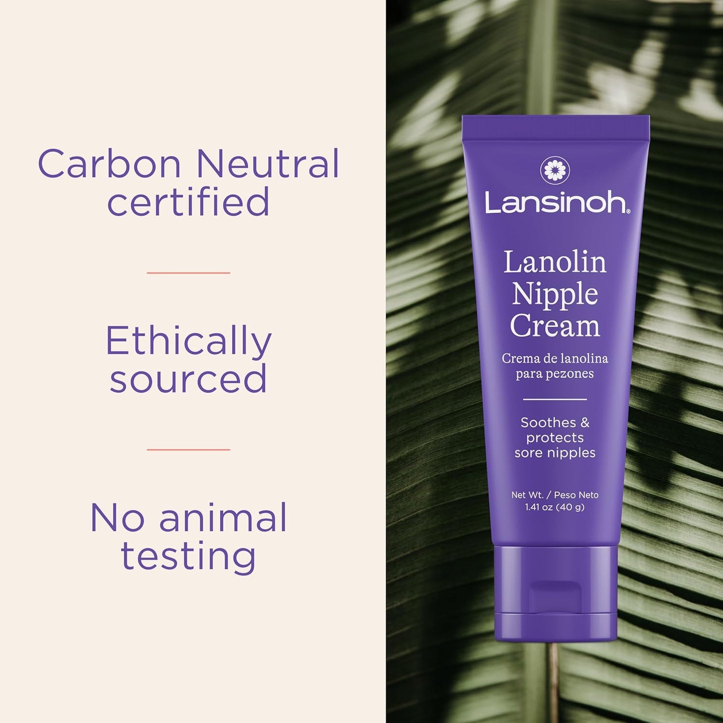 Lansinoh Lanolin Nipple Cream Safe for Breastfeeding Baby, 100% Natural Nipple Butter for Mom, Breastfeeding Essentials, 1.41 Ounces - 7DAY'S
