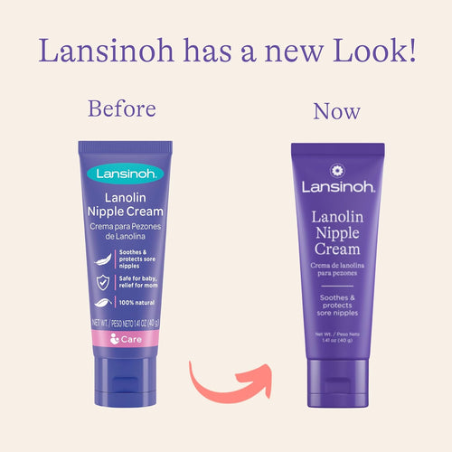 Lansinoh Lanolin Nipple Cream Safe for Breastfeeding Baby, 100% Natural Nipple Butter for Mom, Breastfeeding Essentials, 1.41 Ounces - 7DAY'S