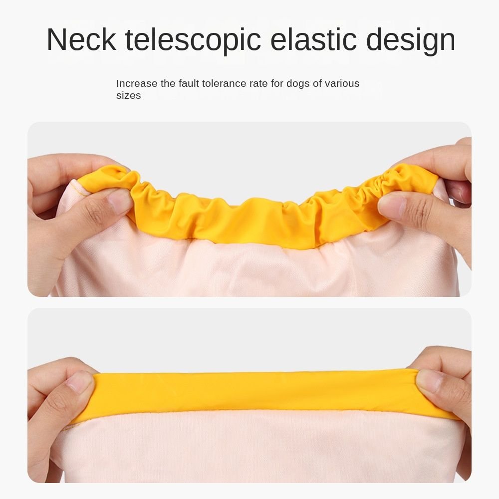 large and small dog raincoat cloak type reflective strip pet raincoat windproof rainproof dog hooded raincoat - 7DAY'S