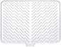 Large Size Silicone Dish Drying Mat with Built - in Drain Lip, Kitchen Counter Drainage Pad, High Temp Resistant Tableware Coaster High quality silicone pad (White, One size) - 7DAY'S