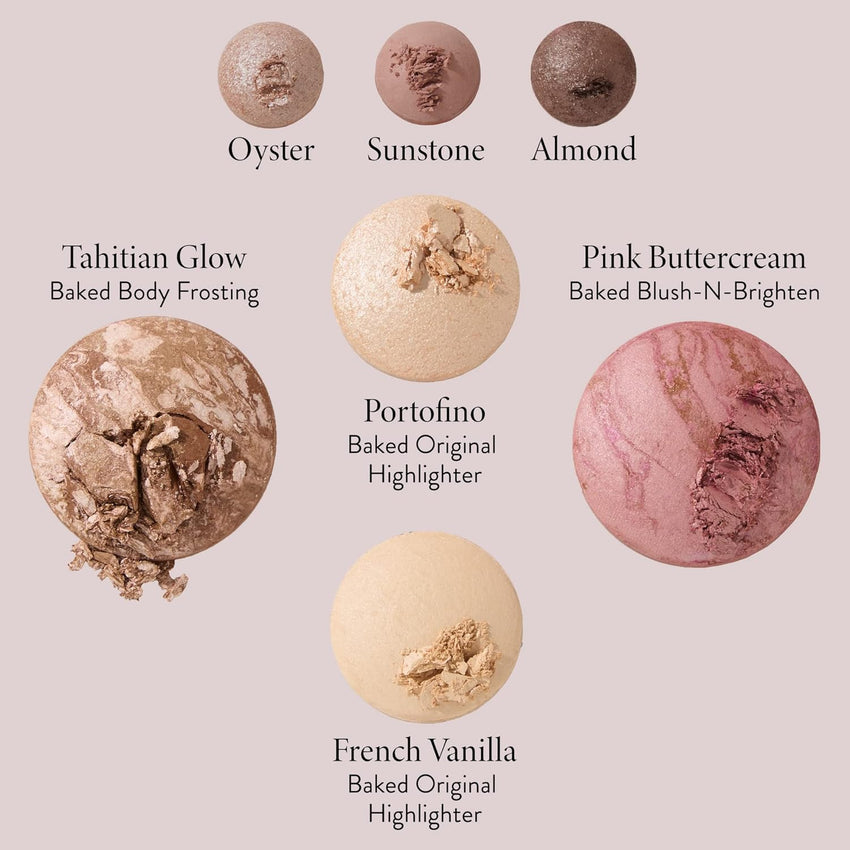 LAURA GELLER NEW YORK The Best of the Best Baked Palette - Full Size - Includes Bronzer, Blush, 2 Highlighters and 3 Eyeshadows - Travel - Friendly - 7DAY'S