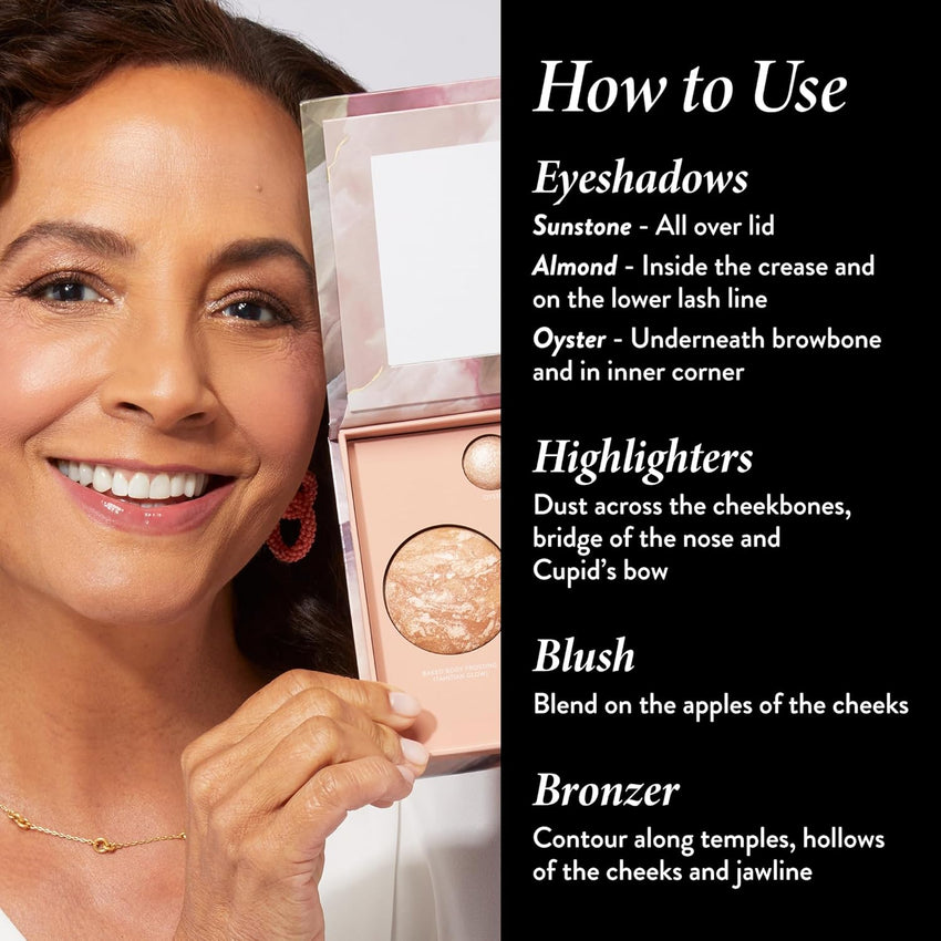 LAURA GELLER NEW YORK The Best of the Best Baked Palette - Full Size - Includes Bronzer, Blush, 2 Highlighters and 3 Eyeshadows - Travel - Friendly - 7DAY'S