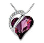 Leafael Mother's Day Necklace; Infinity Love Heart Pendant with Birthstone Crystals; Jewelry Gifts for Women; Birthday Necklaces for Wife Mom Girlfriend - 7DAY'S
