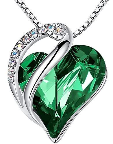 Leafael Mother's Day Necklace; Infinity Love Heart Pendant with Birthstone Crystals; Jewelry Gifts for Women; Birthday Necklaces for Wife Mom Girlfriend - 7DAY'S