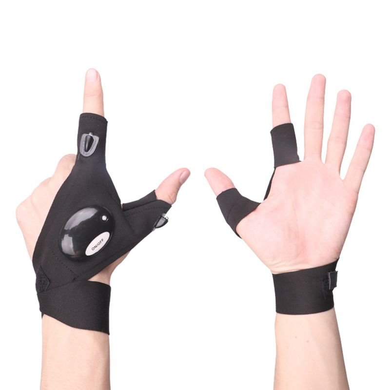 LED Flashlight Gloves; Gifts for Men Him Dad Boyfriend; Cool Gadget Hands - Free Lights - 7DAY'S
