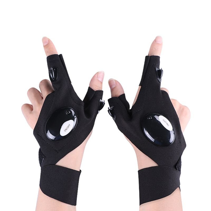 LED Flashlight Gloves; Gifts for Men Him Dad Boyfriend; Cool Gadget Hands - Free Lights - 7DAY'S