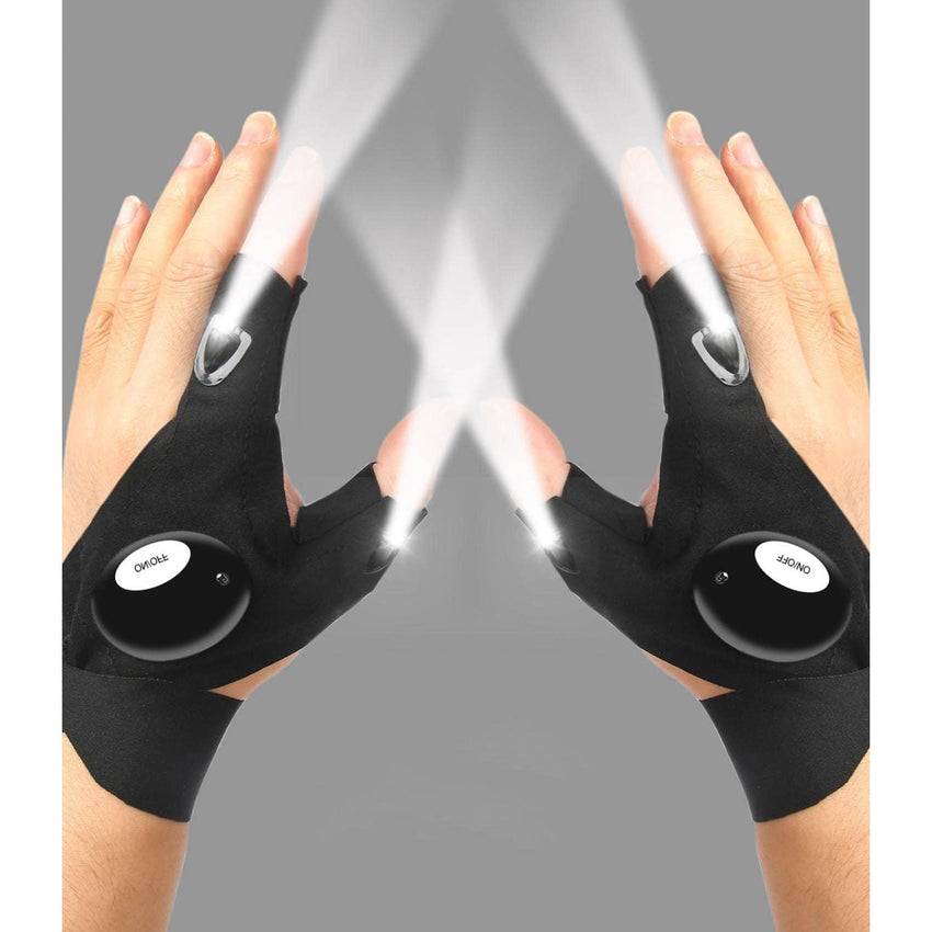 LED Flashlight Gloves; Gifts for Men Him Dad Boyfriend; Cool Gadget Hands - Free Lights - 7DAY'S