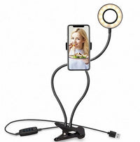 LED Selfie Ring Light for Live Adjustable Makeup Light - 8cm Stand - 7DAY'S