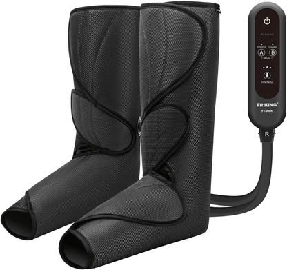 Leg Air Massager for Circulation and Relaxation Foot and Calf Massage with Handheld Controller 3 Intensities 2 Modes (with 2 Extensions) - FSA HSA Eligible - 7DAY'S