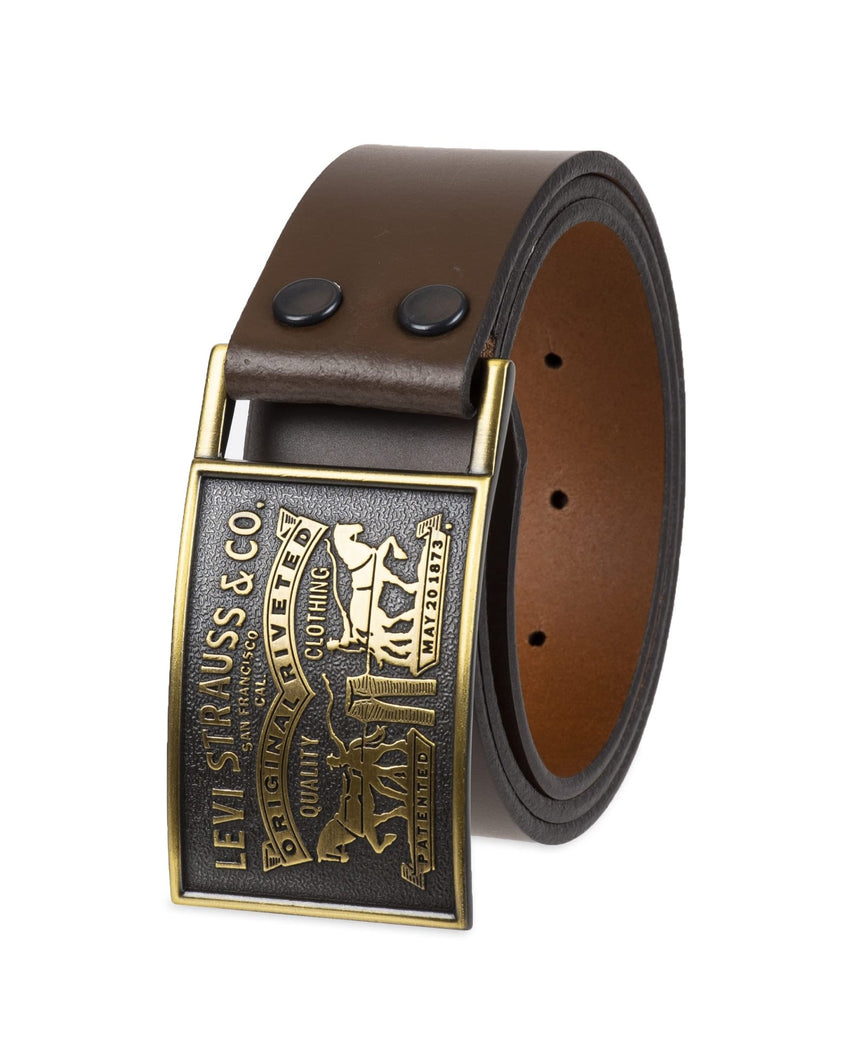 Levi's Men's Everyday Jean Belt with Removable Plaque Buckle - 7DAY'S